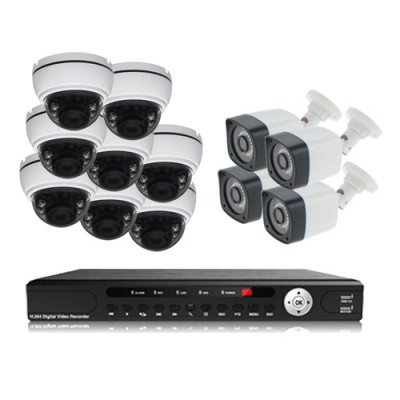 پکیج دوربین مداربسته AHD سانی Sany CCTV Camera Package 12Pcs