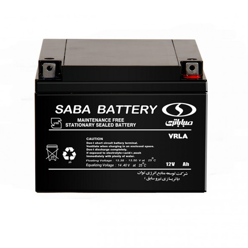 باتری یو پی اس سیلد لید اسید UPS sealed lead acid battery 12V-65Ah صبا باتری